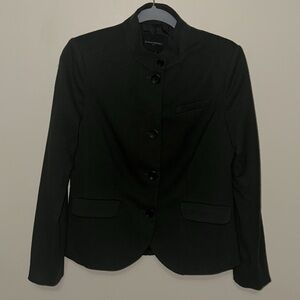 Banana Republic Army Green Military Flannel Soft Blazer Button Jacket Size 6